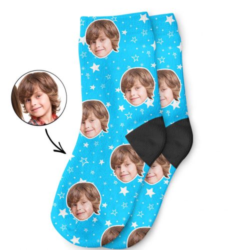 Blue Star Pattern Kids Socks