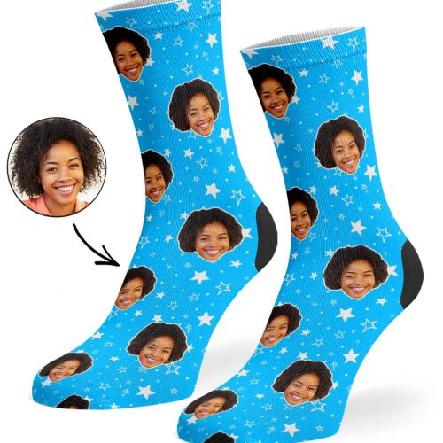 Blue Star Pattern Socks