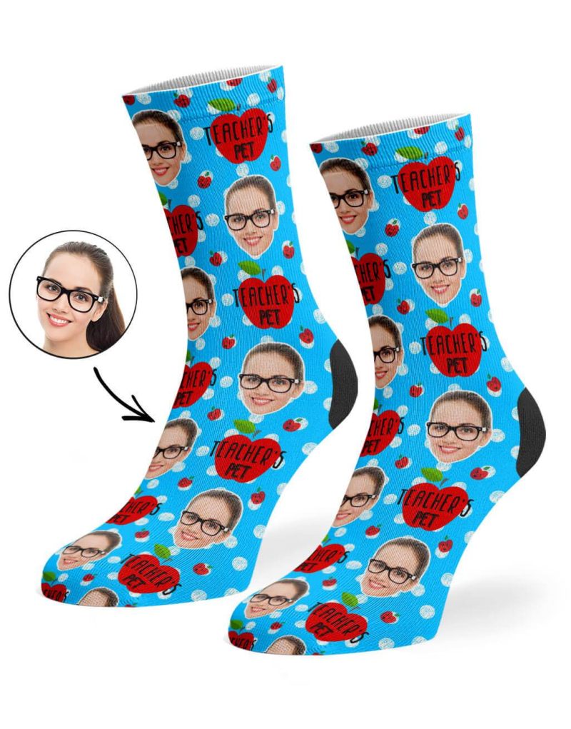 Blue Teacher s Pet Socks