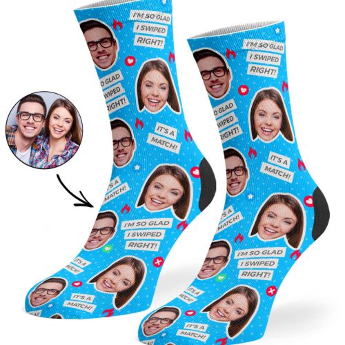 Blue Tinder Socks