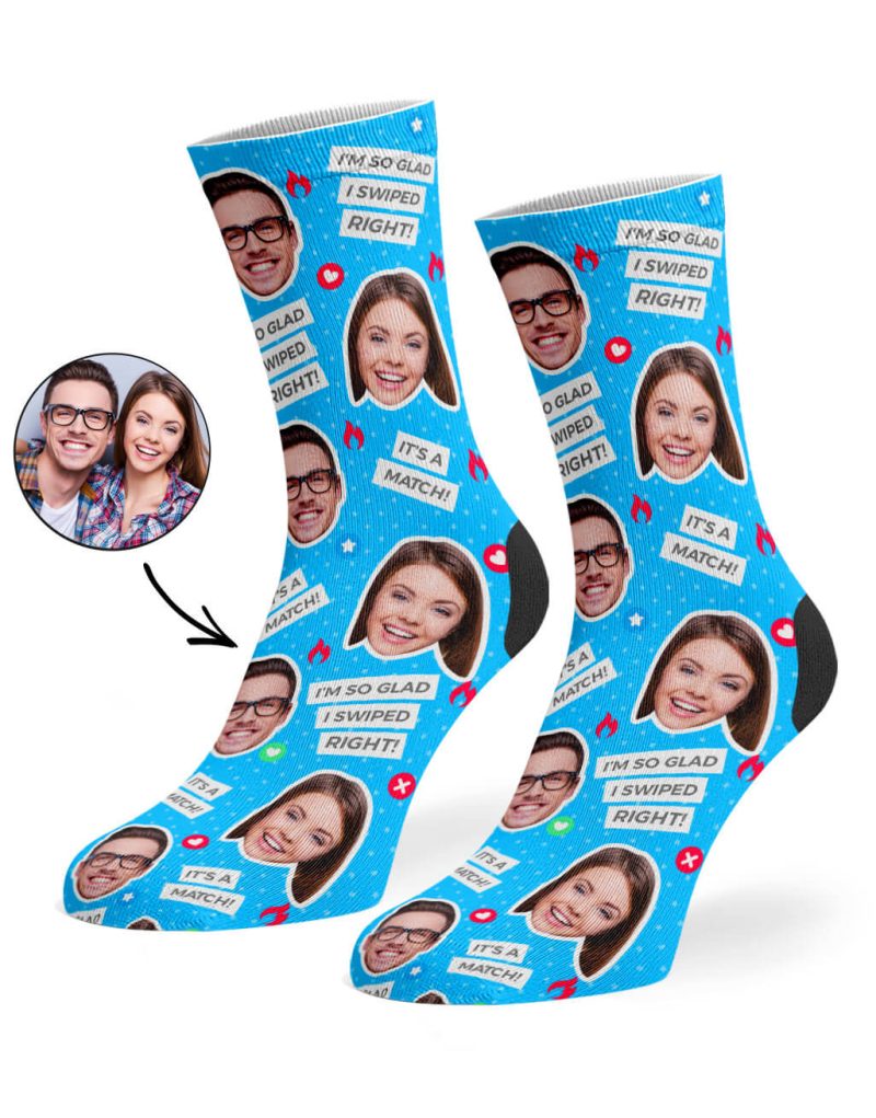 Blue Tinder Socks