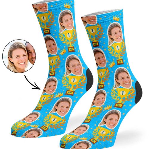 Blue Trophy Wife Socks