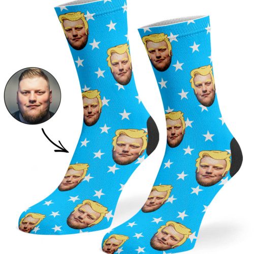 Blue Trump Me Socks