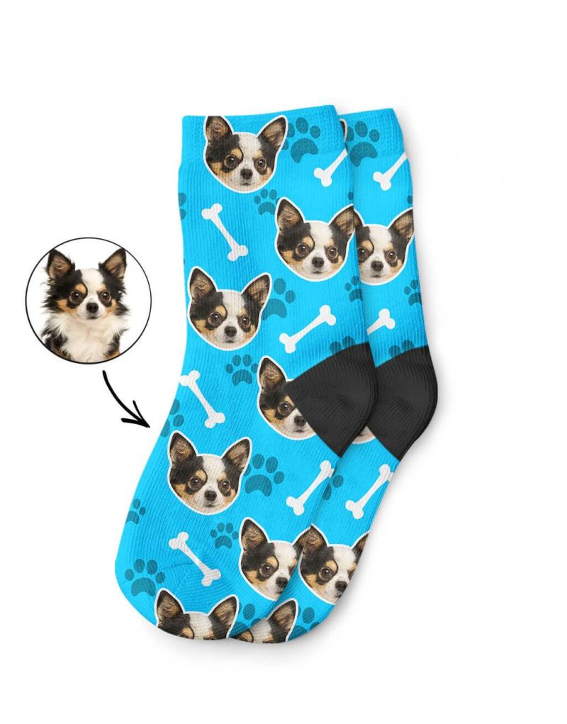 Blue Your Dog On Kids Socks 1