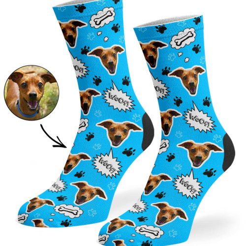 Blue Your Dog Woof Socks