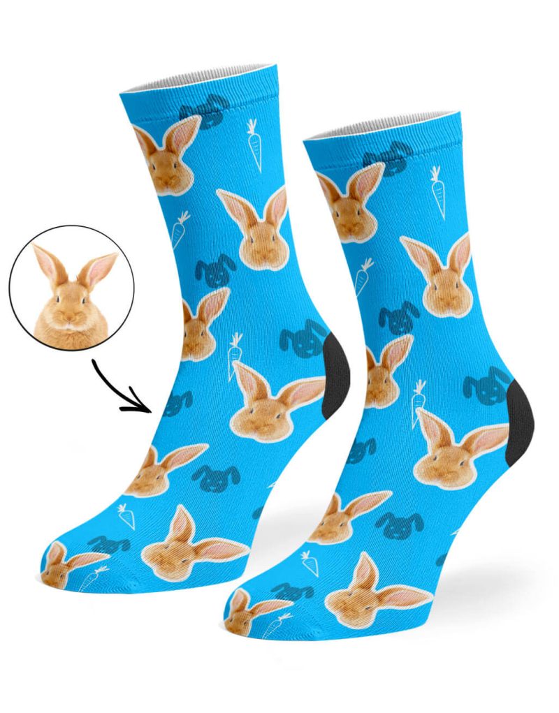 Blue Your Rabbit on Socks