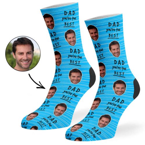 Blue Dad You re The Best Socks