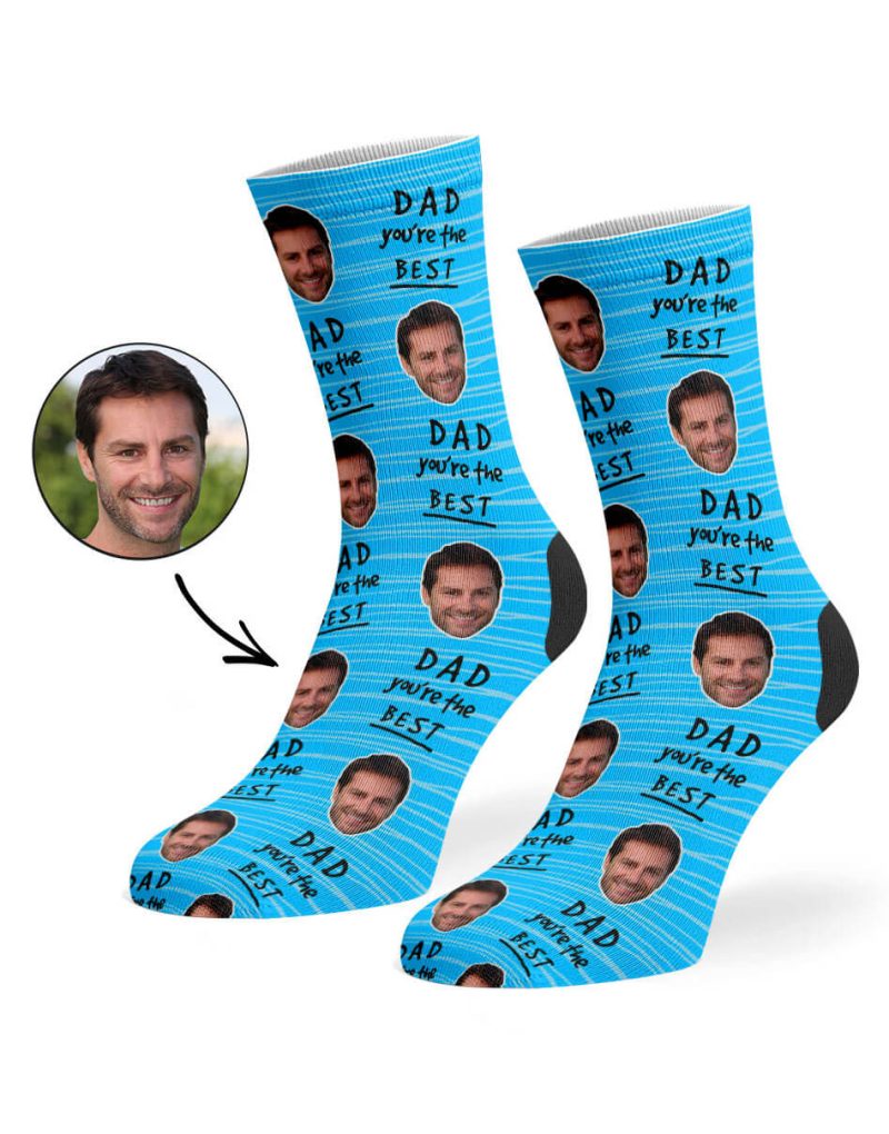 Blue Dad You re The Best Socks