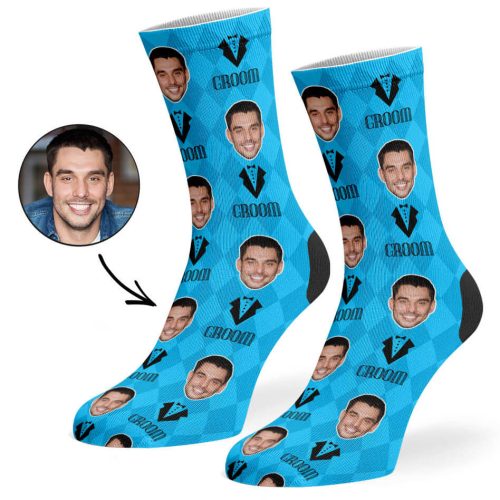 Blue Groom Socks