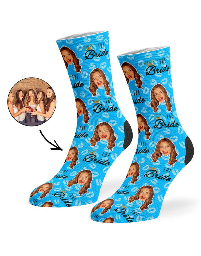 Blue Team Bride Socks