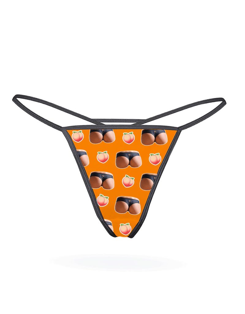 Booty thong orange