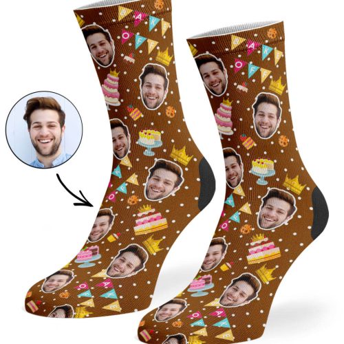 Brown Bake Off King Socks