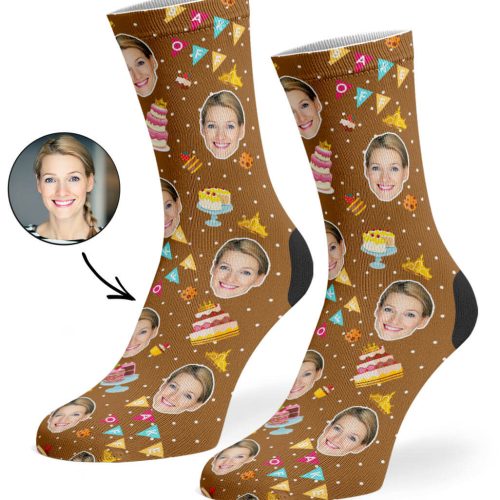 Brown Bake Off Queen Socks