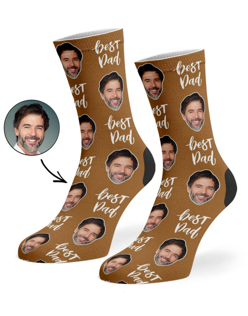 Brown Best Dad Socks