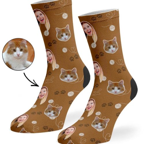 Brown Cat Owner Socks