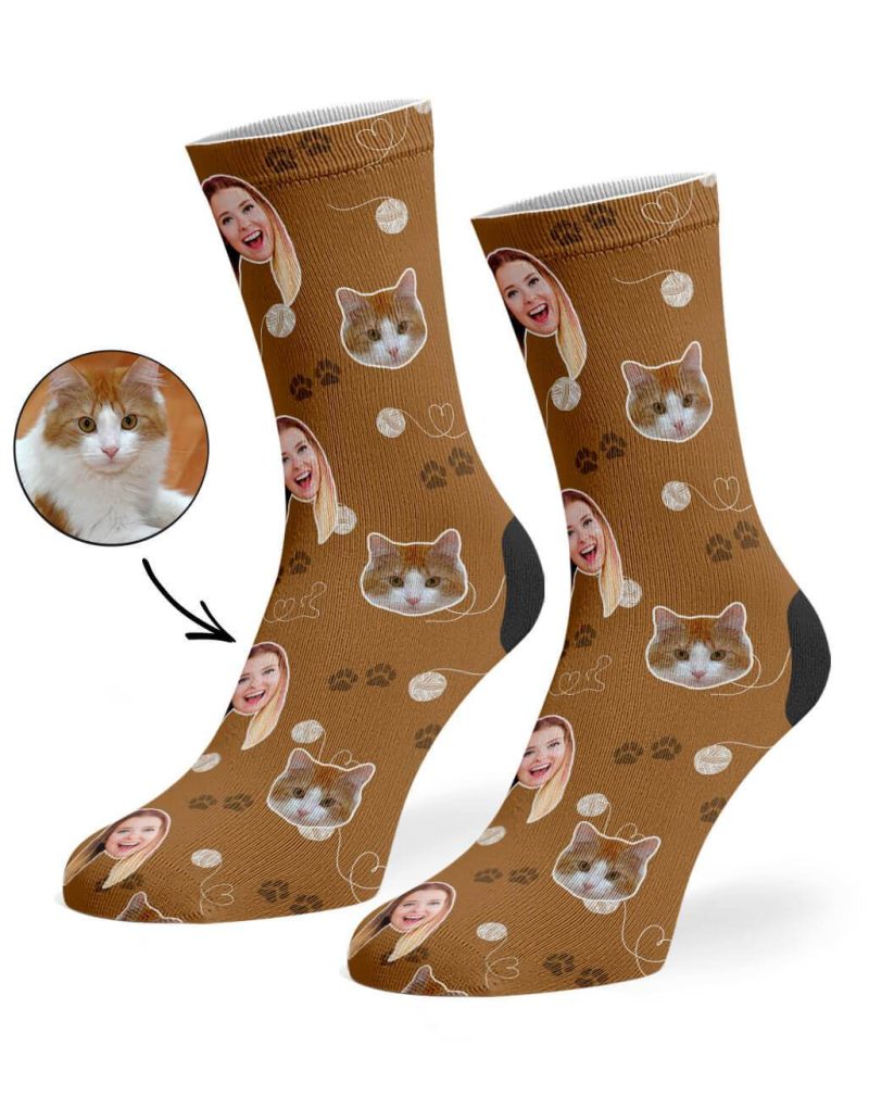 Brown Cat Owner Socks