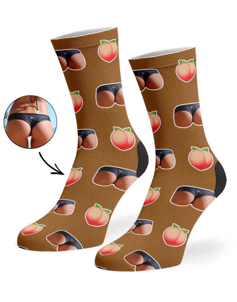 Brown Custom Booty Socks