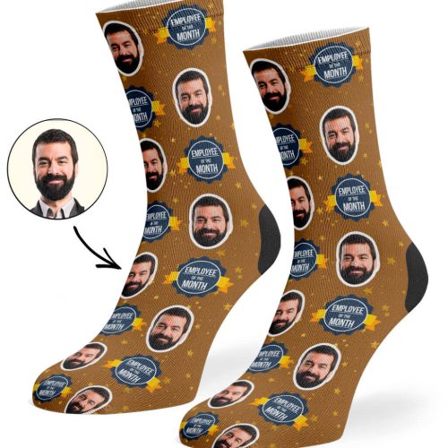 Brown Employee Of The Month Socks