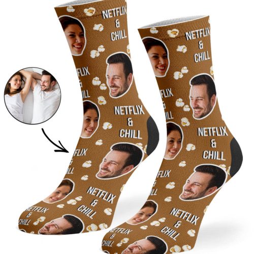 Brown Netflix Chill Socks