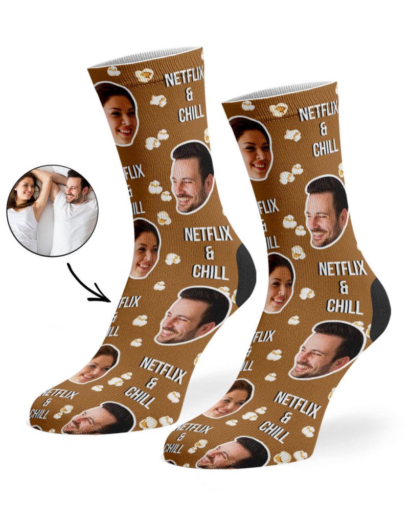 Brown Netflix Chill Socks