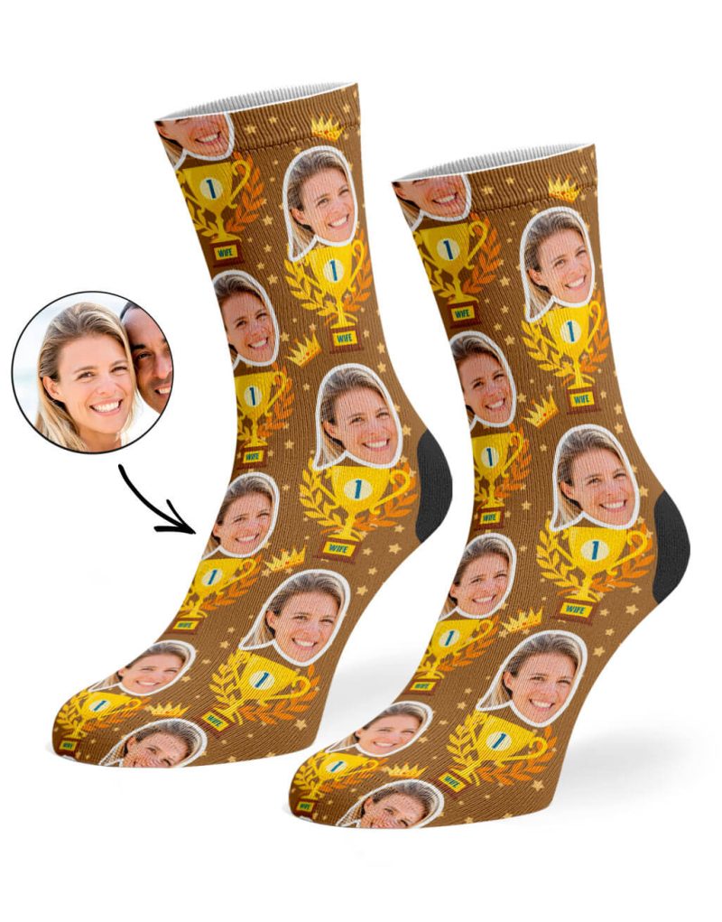 Brown Trophy Wife Socks