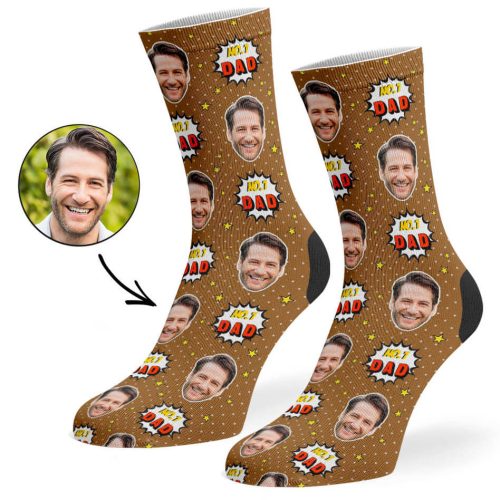 Brown No.1 Dad Socks