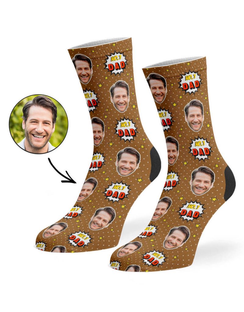 Brown No.1 Dad Socks