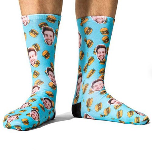 Burger Face Socks