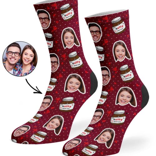 Burgundy Nutty About You Socks