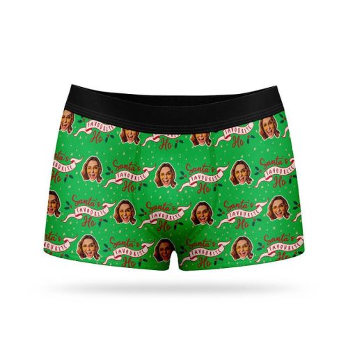 CB 015 santas favourtite ho boxers green mockup