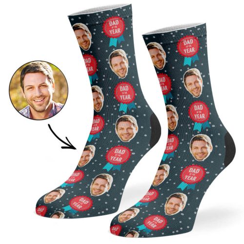 Charcoal Dad Of The Year Socks