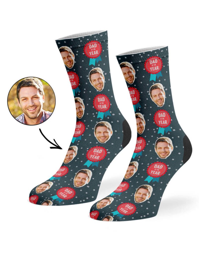 Charcoal Dad Of The Year Socks