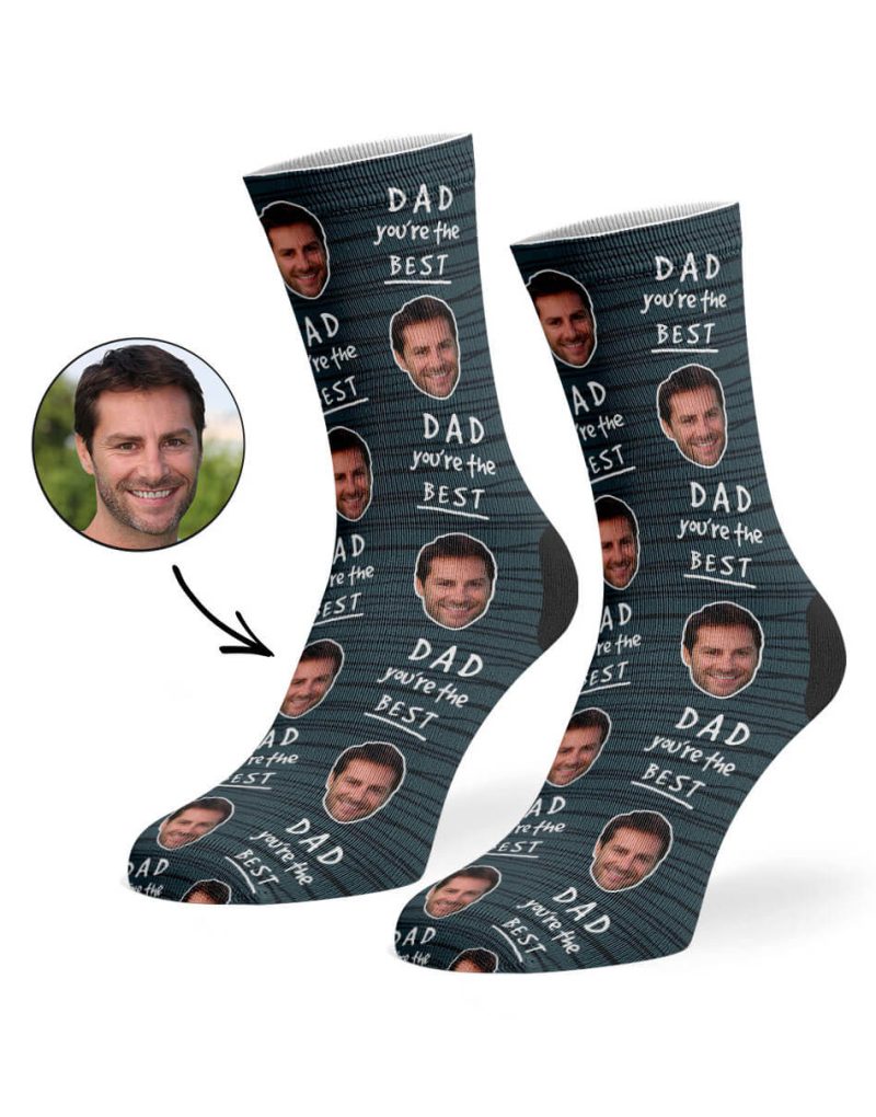 Charcoal Dad You re The Best Socks