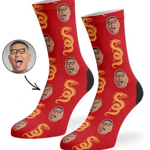 Chinese Dragon Custom Socks