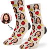 Chinese Lantern Custom Socks