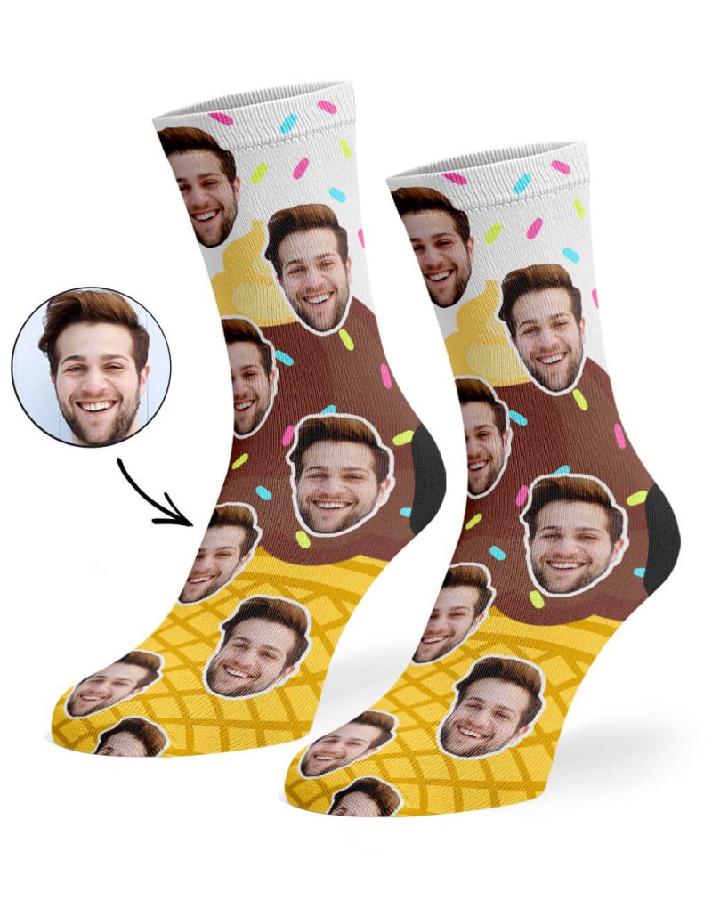 Chocolate Ice Cream Socks