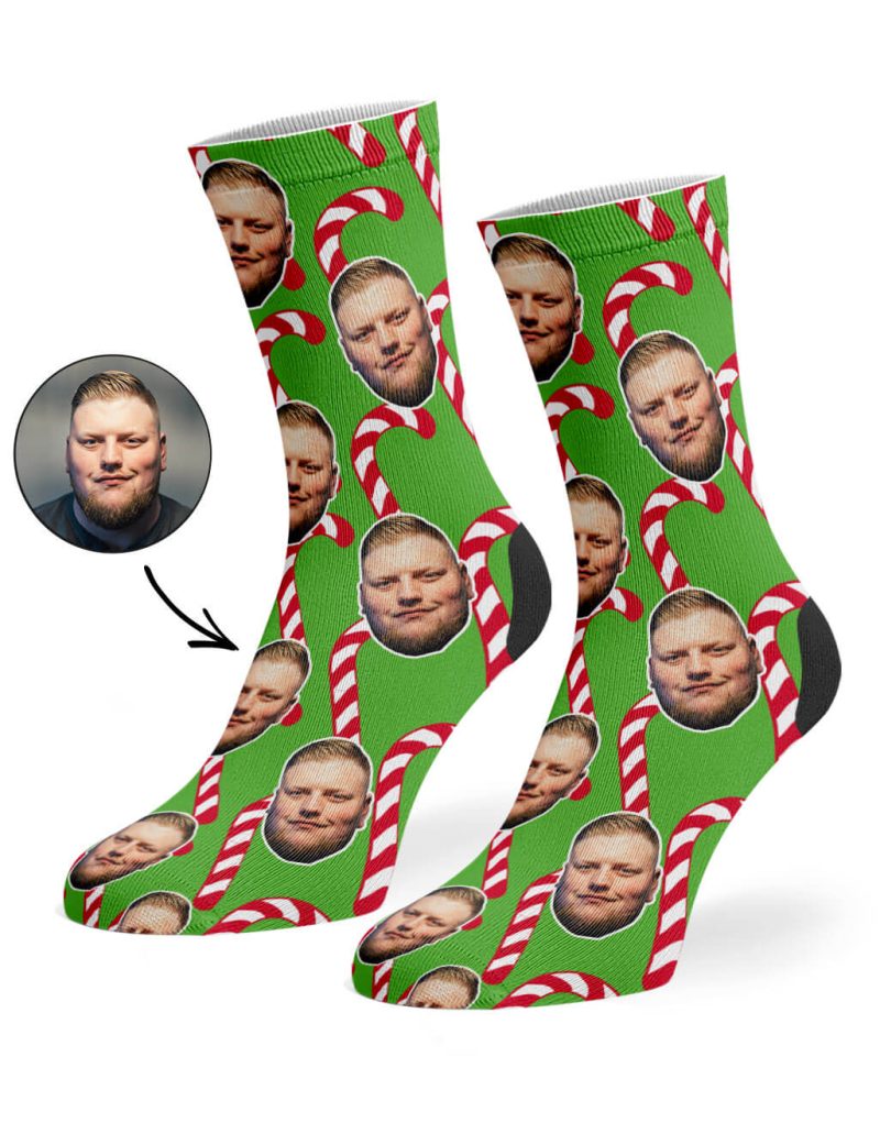 Christmas Candy Cane Socks