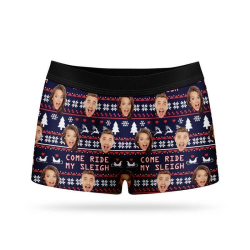 Come Ride My Sleigh Custom Boxers