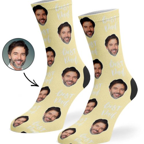 Cream Best Dad Socks