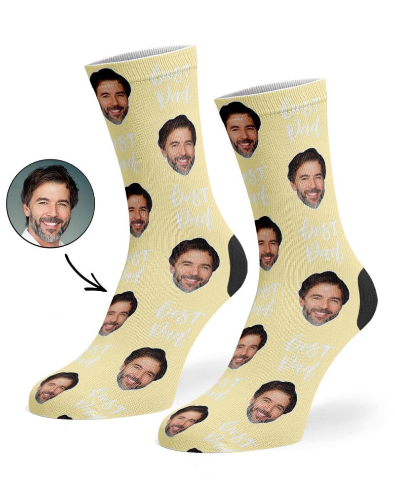 Cream Best Dad Socks