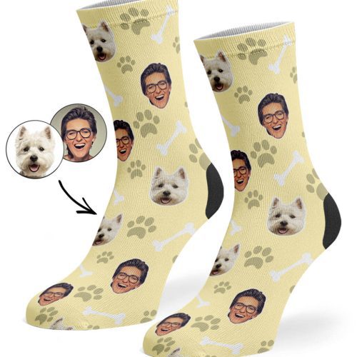 Cream Dog Owner Socks