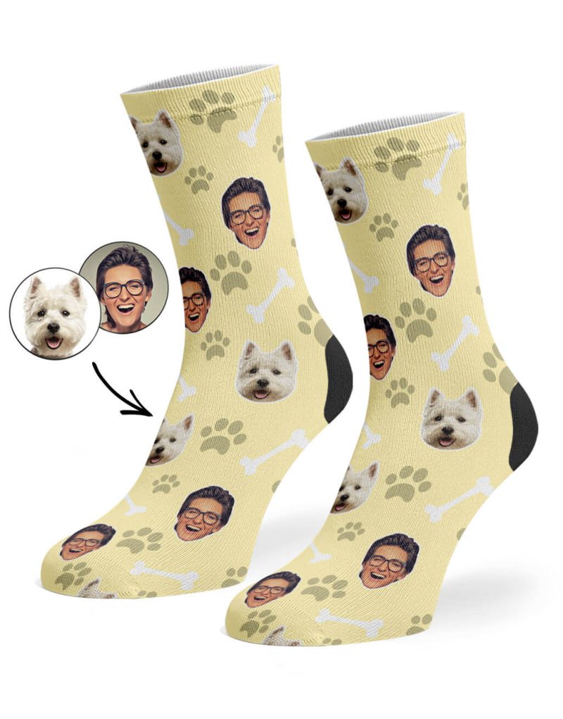 Cream Dog Owner Socks