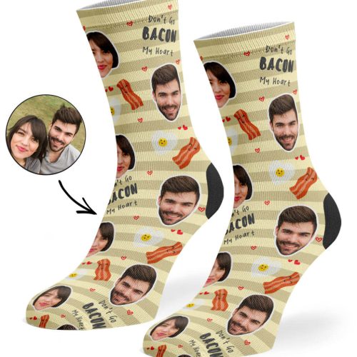 Cream Don t Go Bacon My Heart Socks