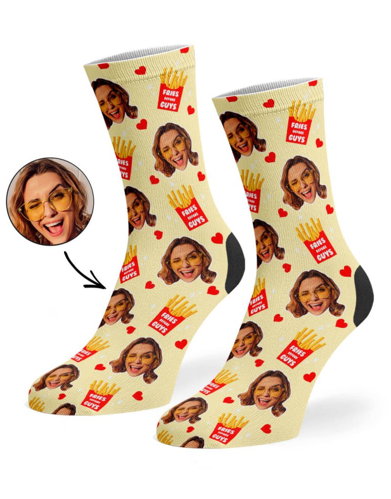 Cream Fries Before Guys Socks