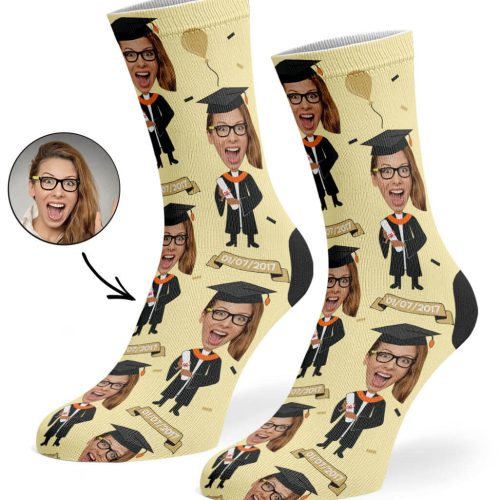 Cream Graduation Socks