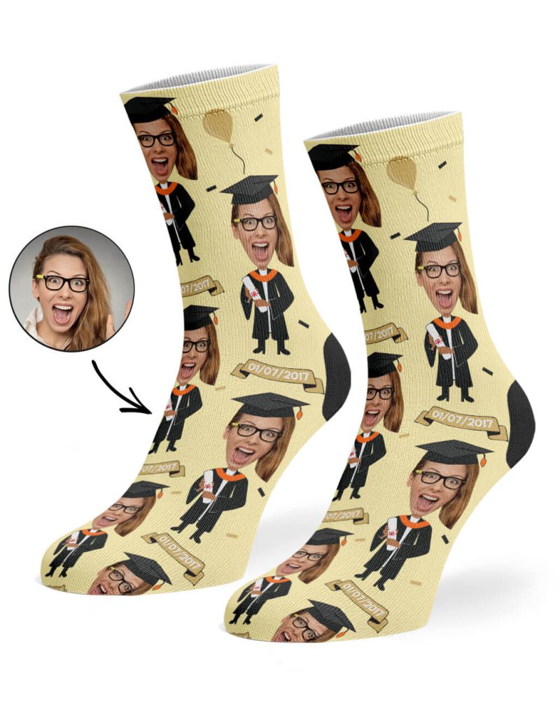 Cream Graduation Socks