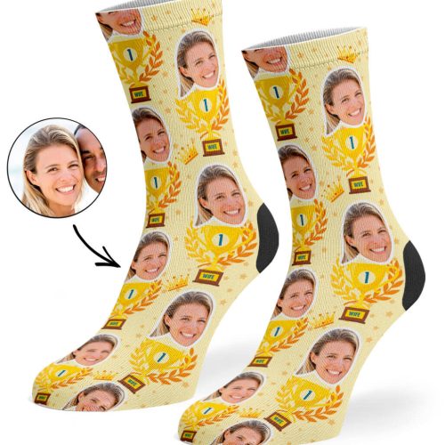 Cream Trophy Wife Socks