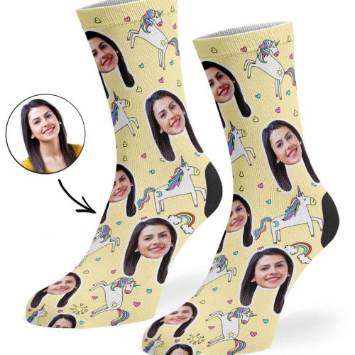 Cream Unicorn Socks