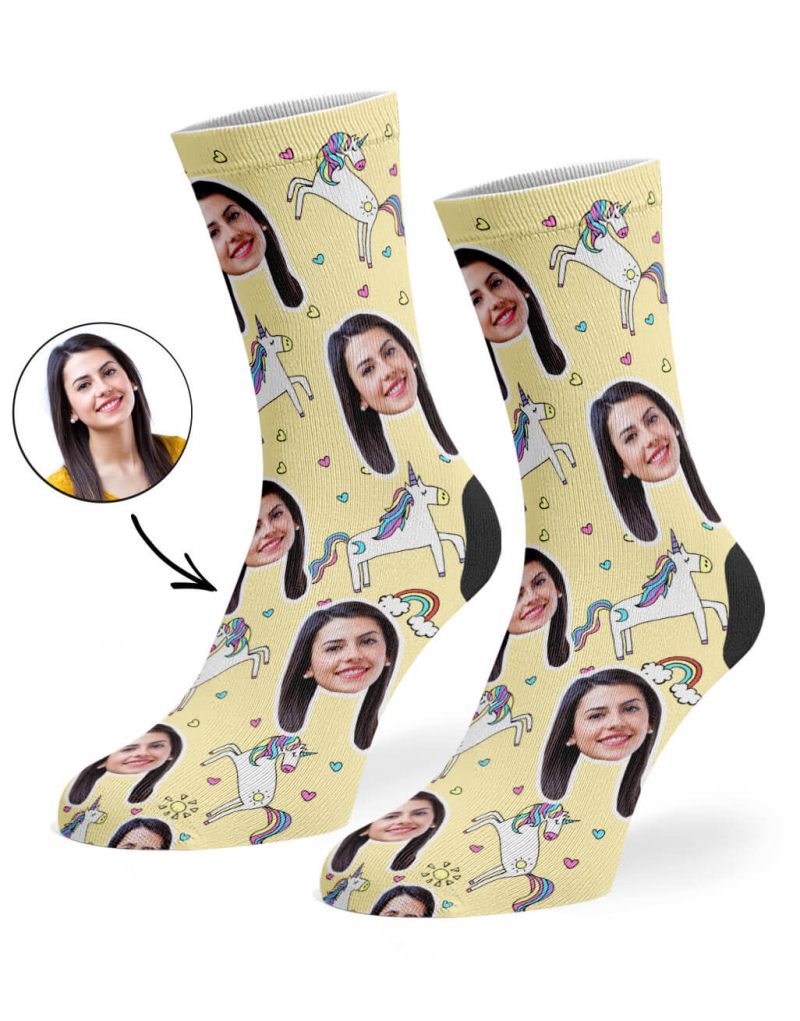 Cream Unicorn Socks