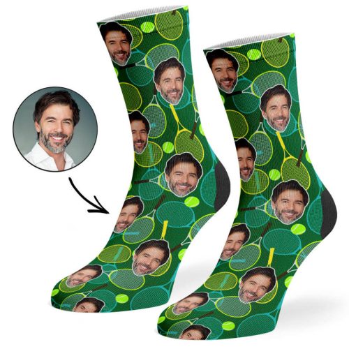 Dark Green Tennis Racket Socks